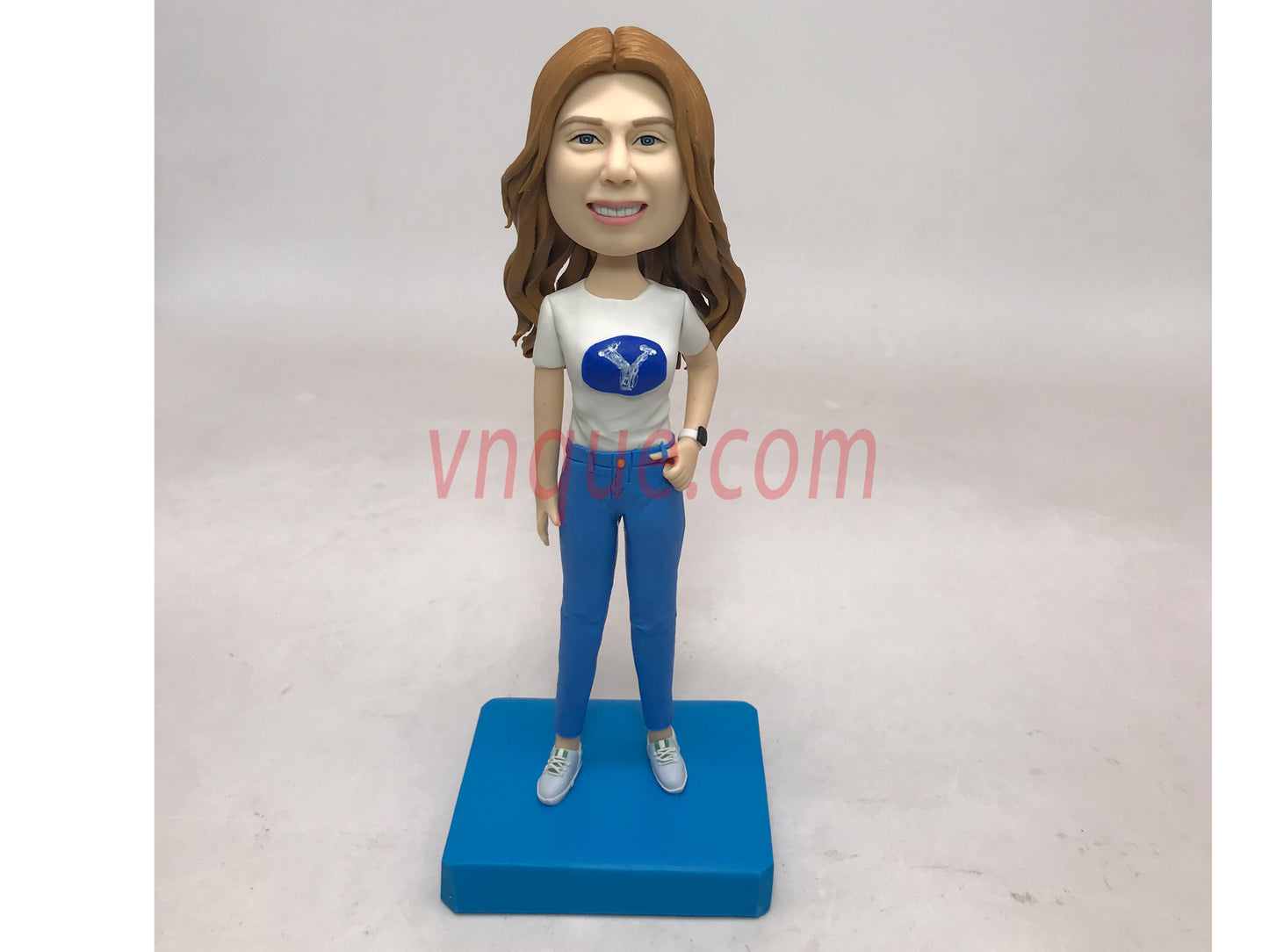 Single bobble head, Cake topper, Personal custom cake topper, bobble head,birthday gift,Valentine's Day present,Lovers anniversary,Weightlifting topper sports bobblehead ,bobble head with dogs