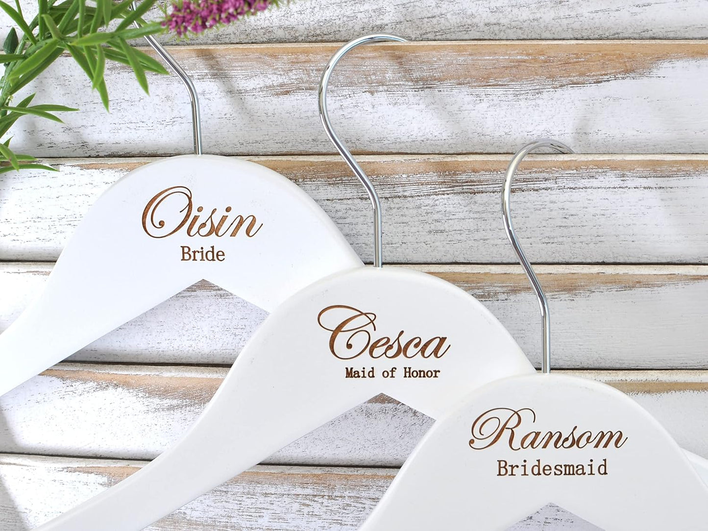 Personalized Wooden Bridesmaid Hangers #2