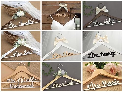 Types of customized wedding hangers