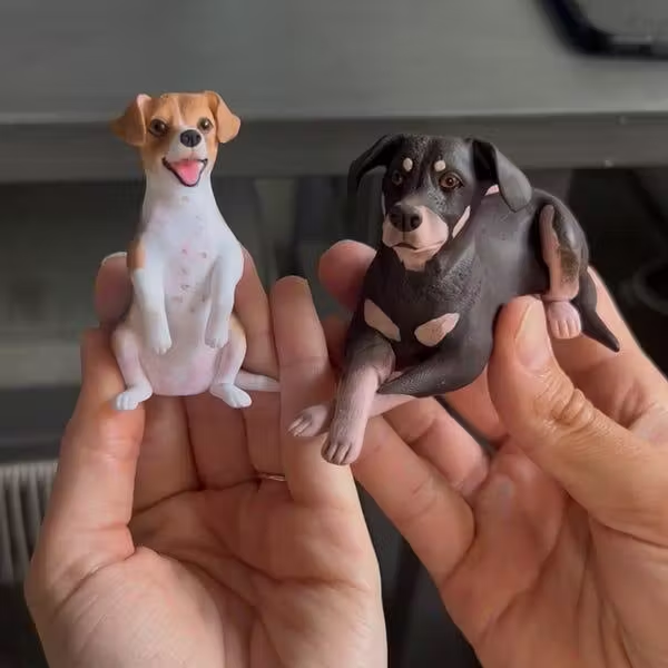 Custom Pet Wedding Cake Topper