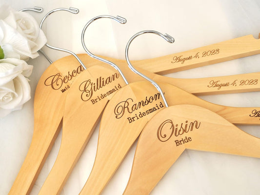 Personalized Wooden Bridesmaid Hangers #2