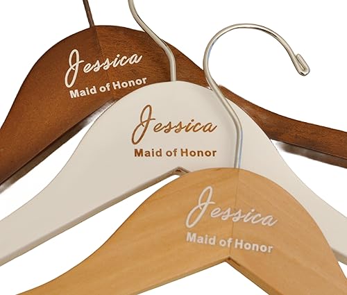 Custom bridesmaid hangers - three colors available