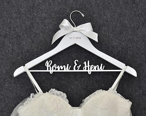 Personalized Wooden Bridal Hangers