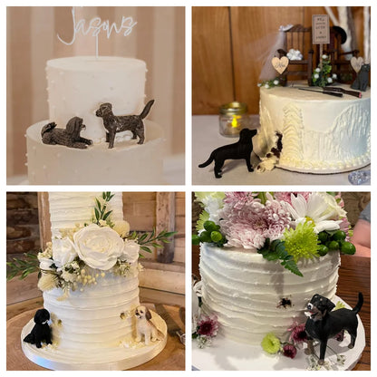 Custom Pet Wedding Cake Topper
